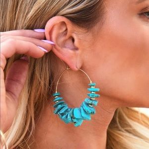 Vici Sausalito Hoops -Turquoise